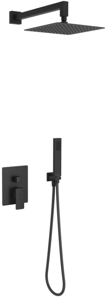 Darmowa Dostawa - Zestaw prysznicowy podtynkowy z deszczownicą czarny Excellent Keria AREXSET2047BL