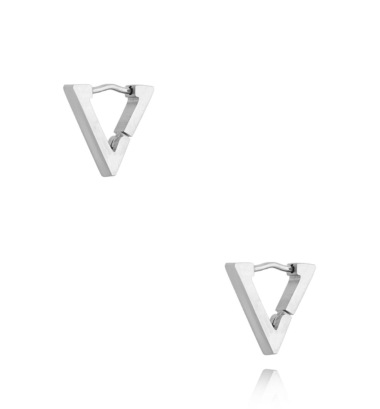 Kolczyki srebrne trójkąty Mordon 047 - By Dziubeka
