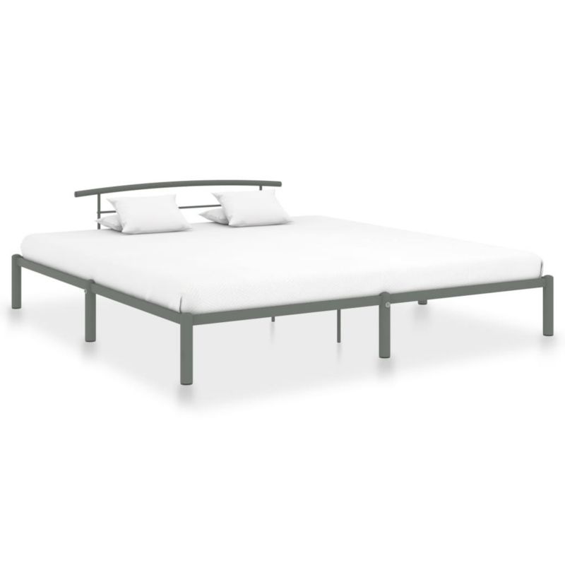Łóżko metalowe WaszeMeble 200x200 cm szara WM-284706 1 szt.