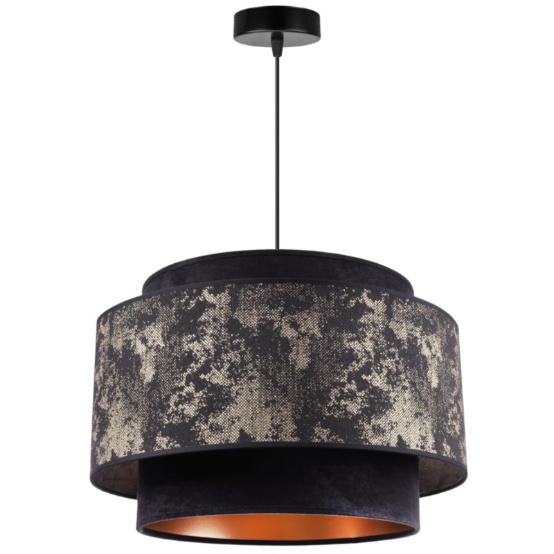 Lampa sufitowa wisząca Light Home LH Werona Duo 1x E27 60W złoty/ciemny marmur 1szt.