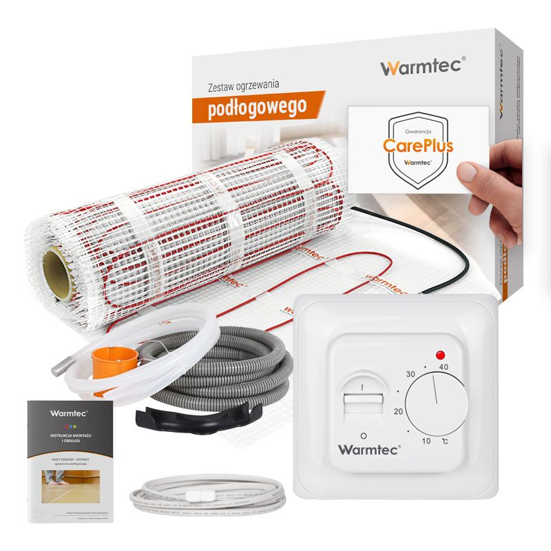 Mata grzewcza grzejna pod płytki Warmtec 1,5m² 170W/m² zestaw DS2-15/T73 1szt.