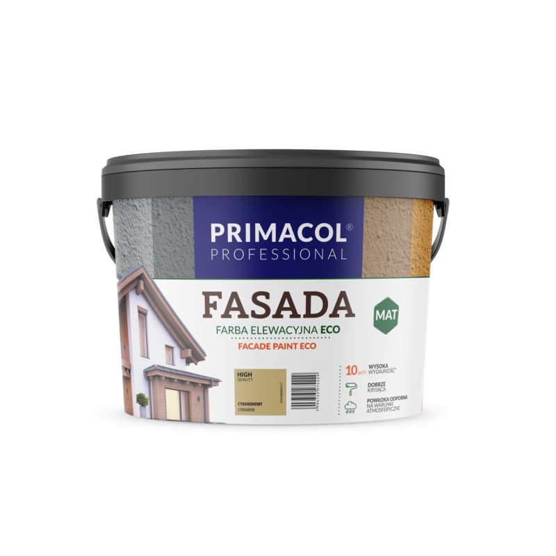 Farba Fasada Eco Primacol, kolor cynamonowy, 9 l, 1 szt.