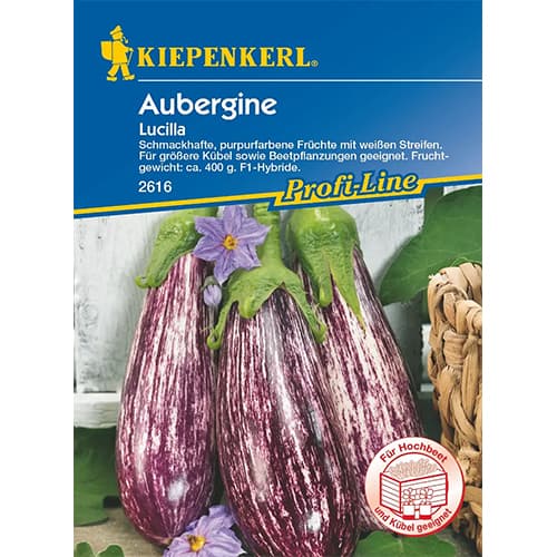 1 szt, Aubergine Lucilla F1 - Samen: Ilość w opakowaniu: 1 Stück