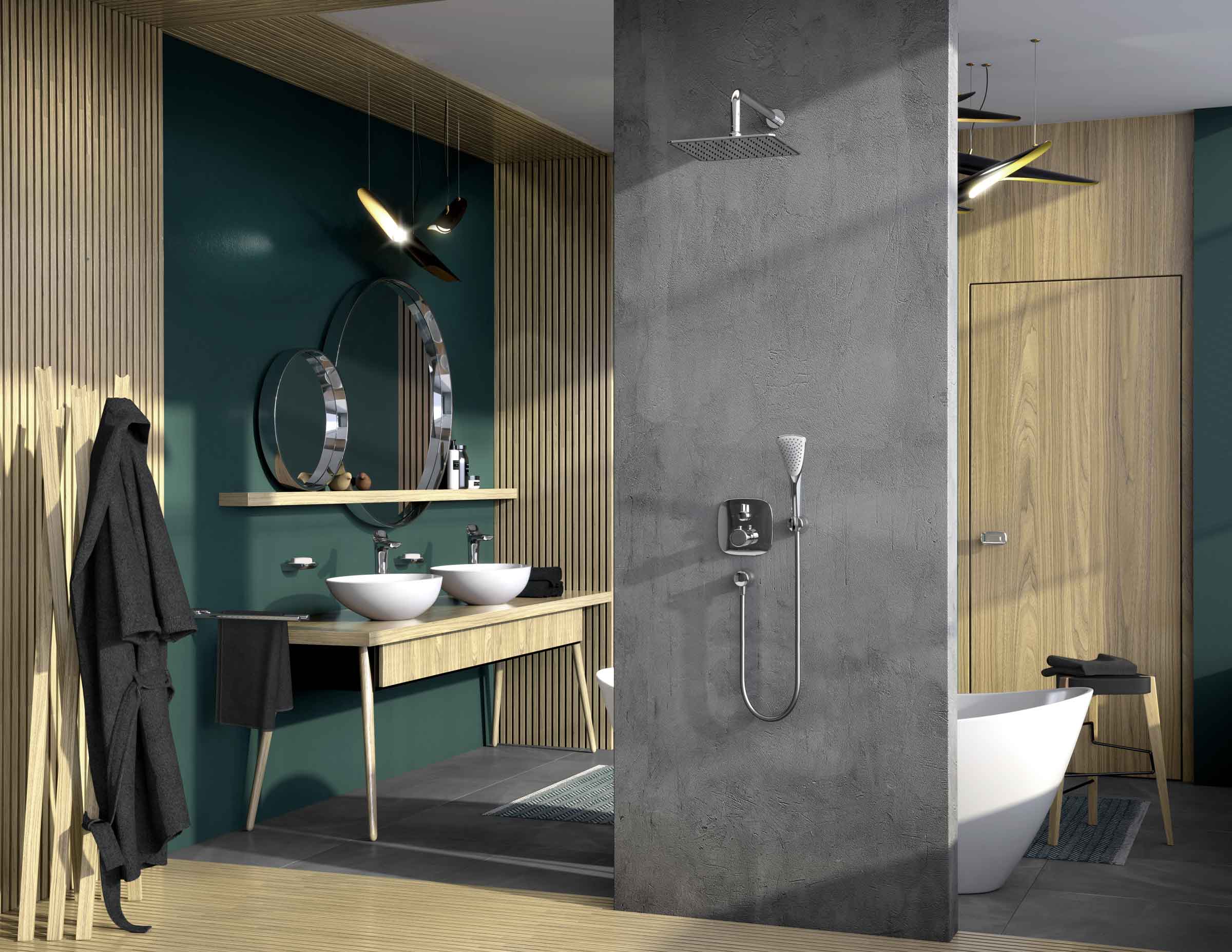 Kludi A-QA deszczownica 40 cm kwadratowa chrom 644400500