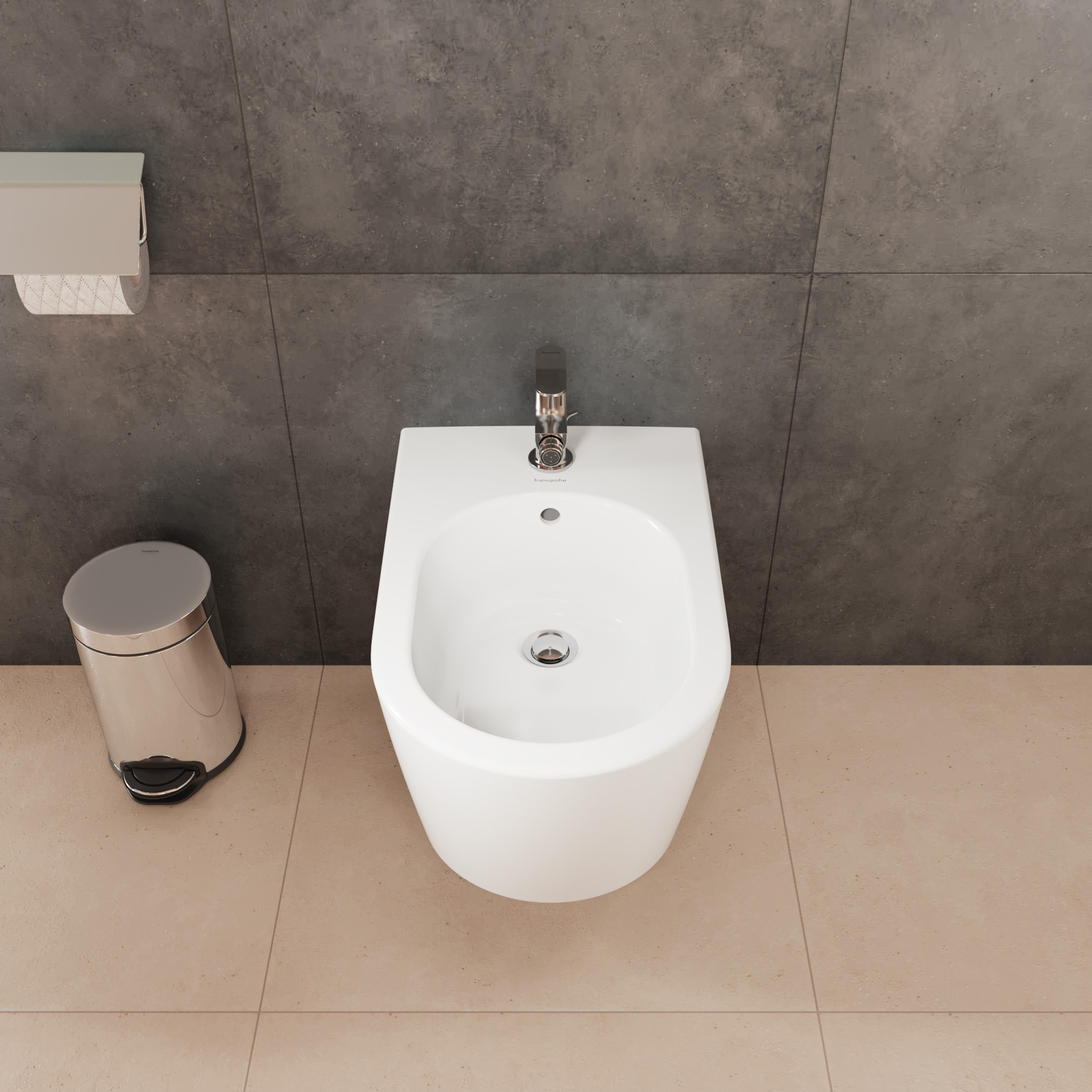 Hansgrohe EluPura Original S bidet wiszący biały 60281450