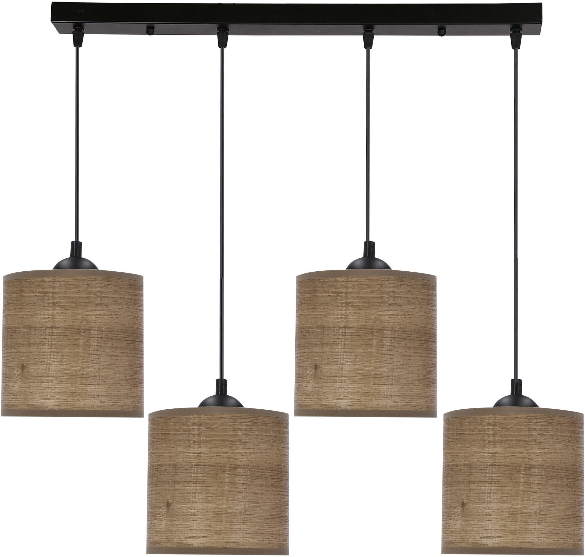 Candellux Legno lampa wisząca 4x40W czarny/orzechowy 34-18366 - Wysyłka w 24h