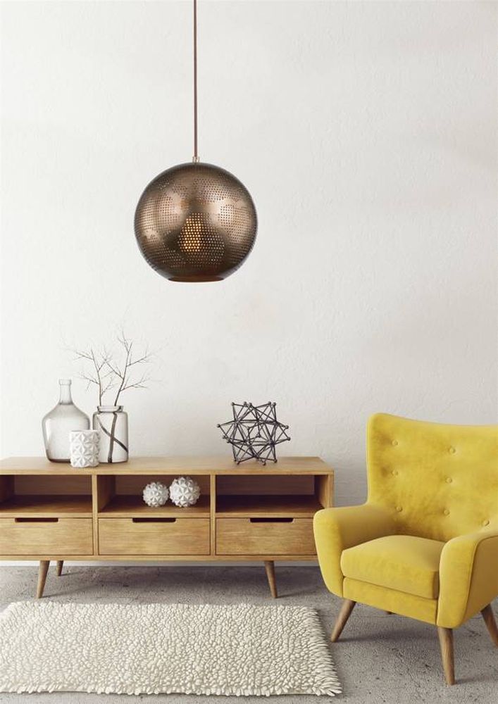 Candellux Sfinks lampa wisząca 1x60W jasny brąz 31-43276