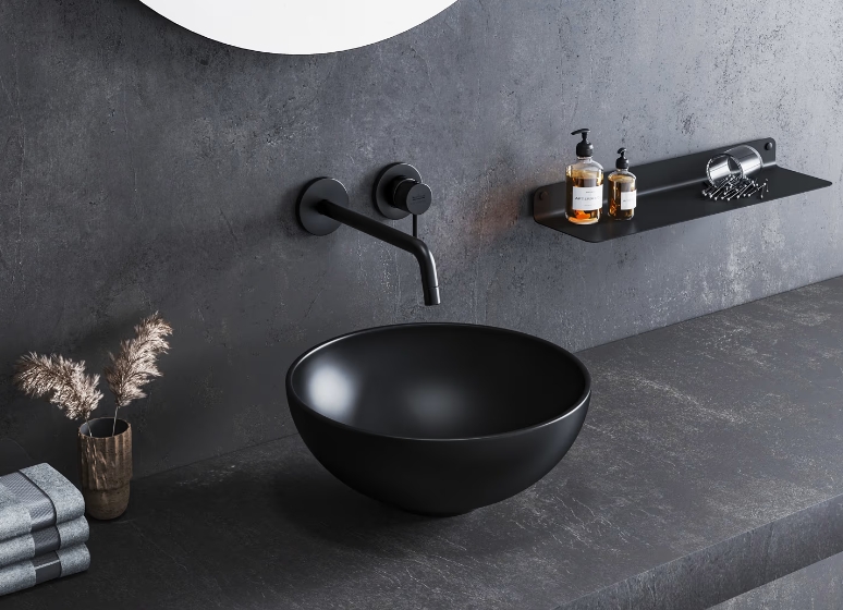 Kronenbach Lima 2.0 Black bateria umywalkowa podtynkowa czarny mat 100.1814SMKBN - Wysyłka w 24h