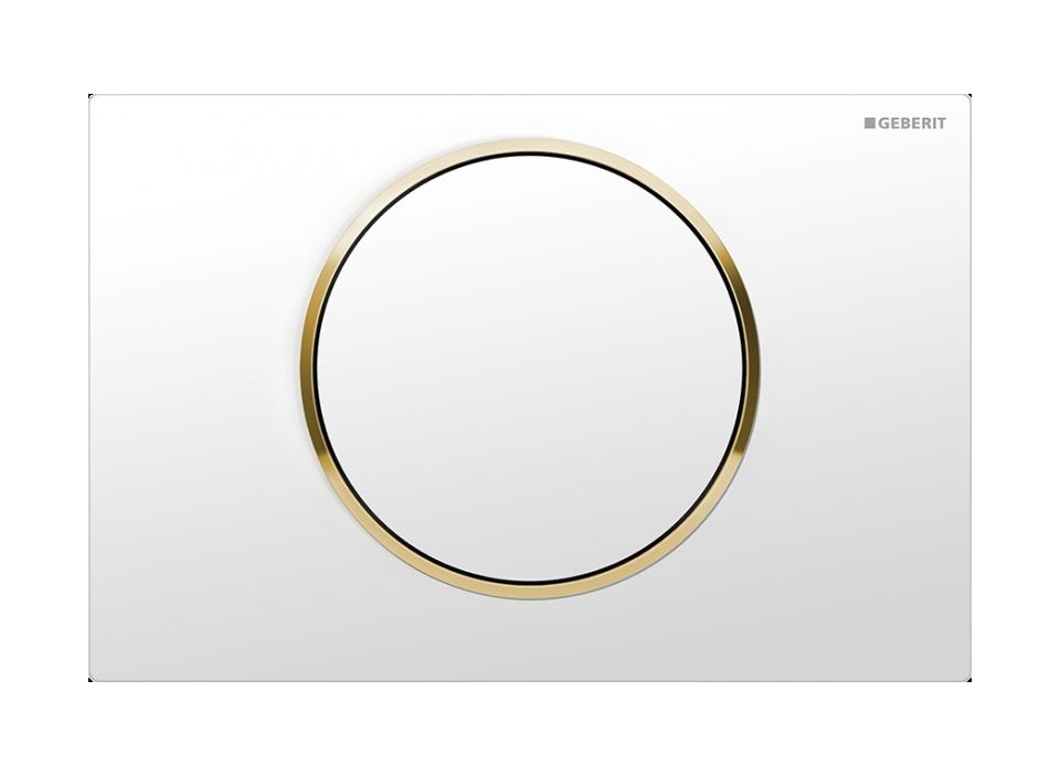 Geberit Sigma przycisk spłukujący do WC biały-złoty 115.758.KK.5 - Wysyłka w 24h
