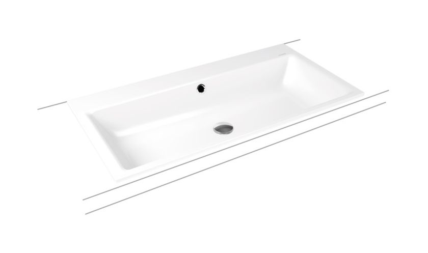 Kaldewei Puro umywalka 90x46 cm wpuszczana prostokątna model 3152 biała 900206003001