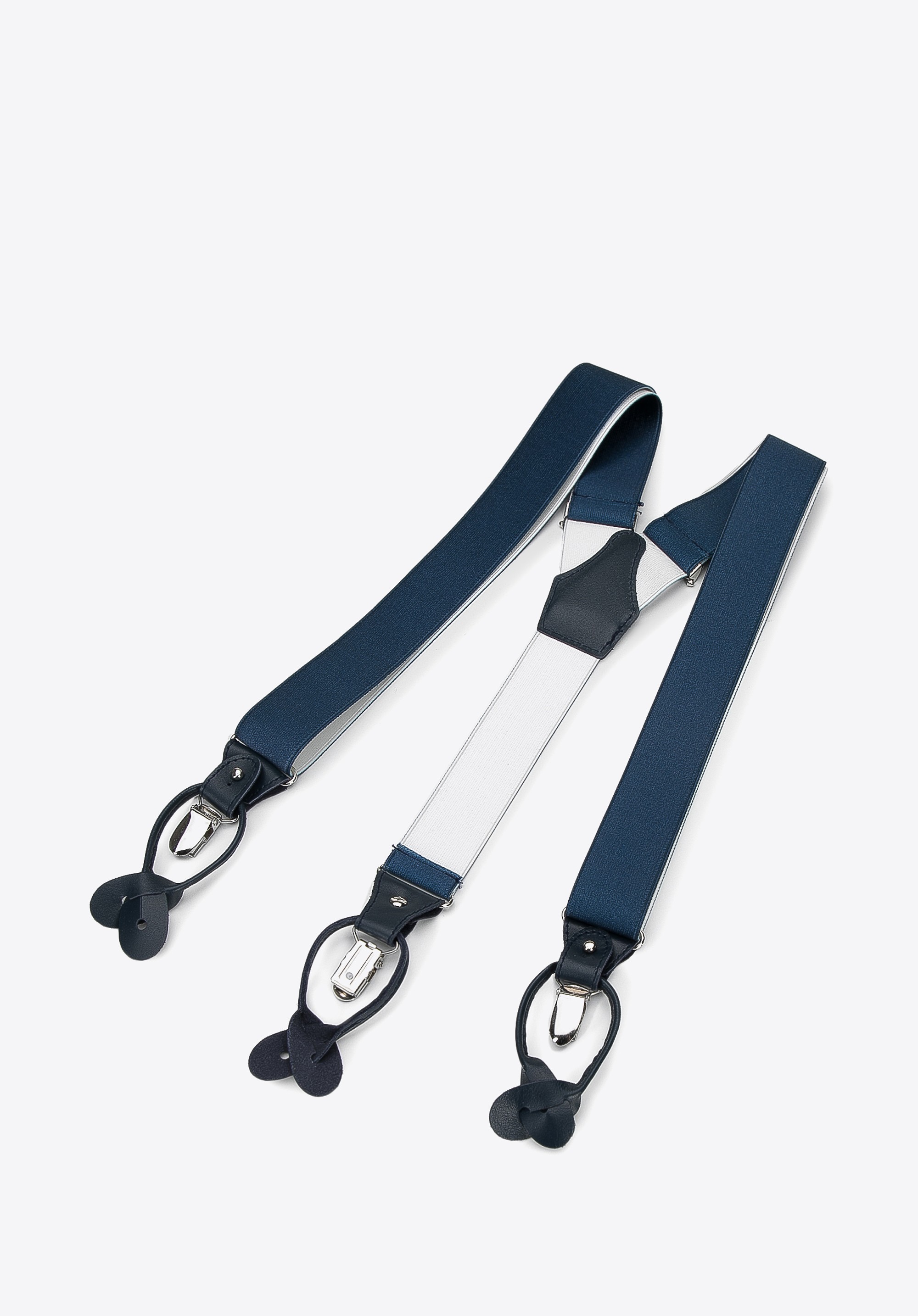 Męskie szelki do spodni ciemnoniebieskie