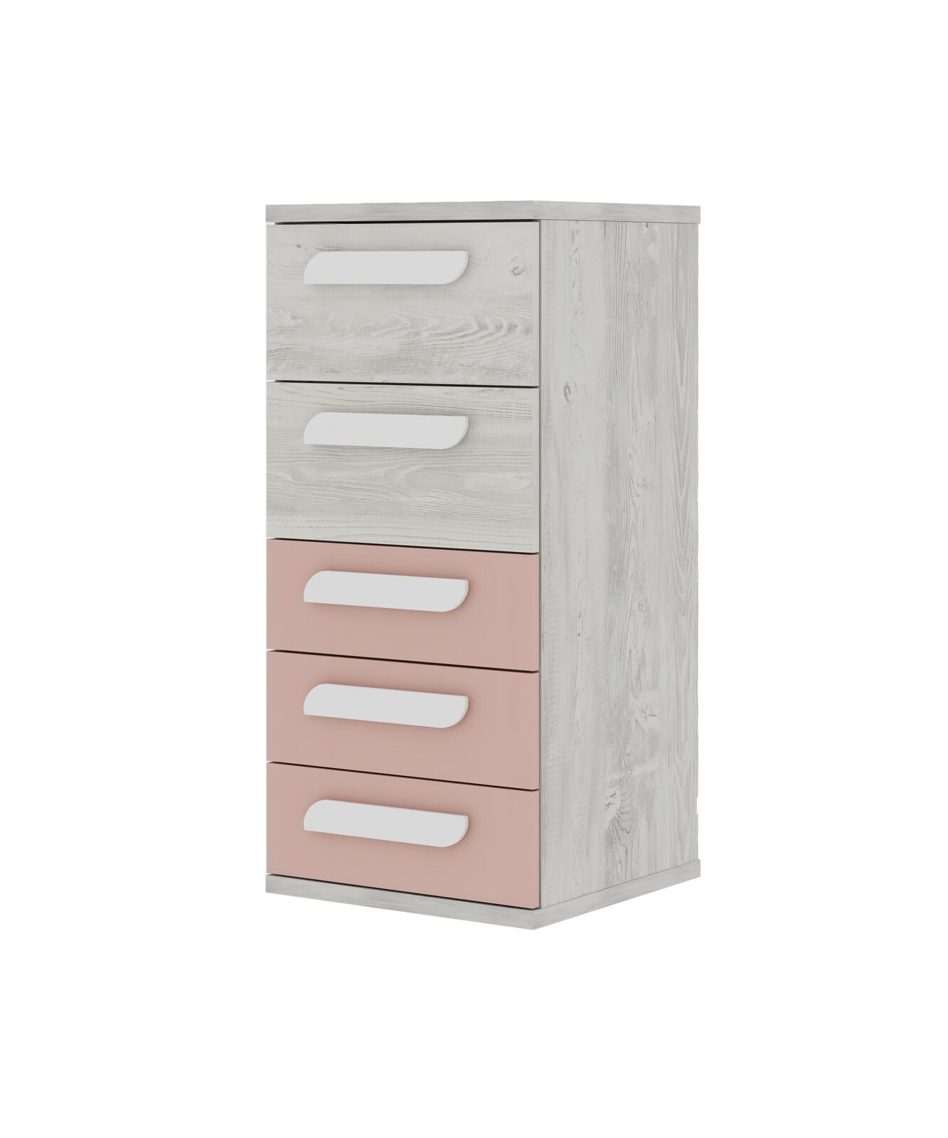 Komoda dziecięca różowa, cascina Mety wave