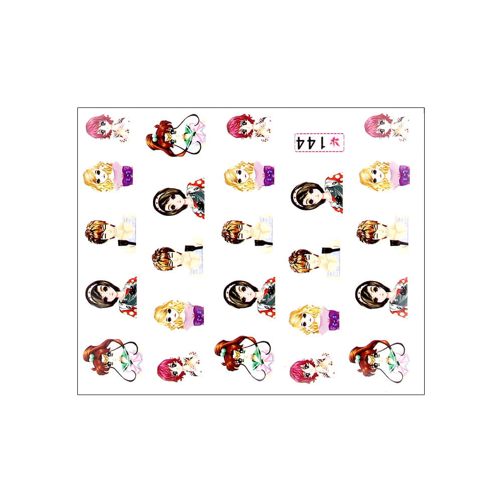 Naklejki wodne do paznokci bajkowe Nr 144