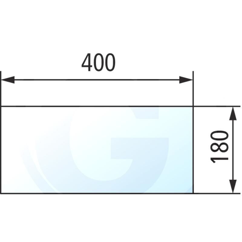 Szyba tylna dolna Steyr 1-34-771-205