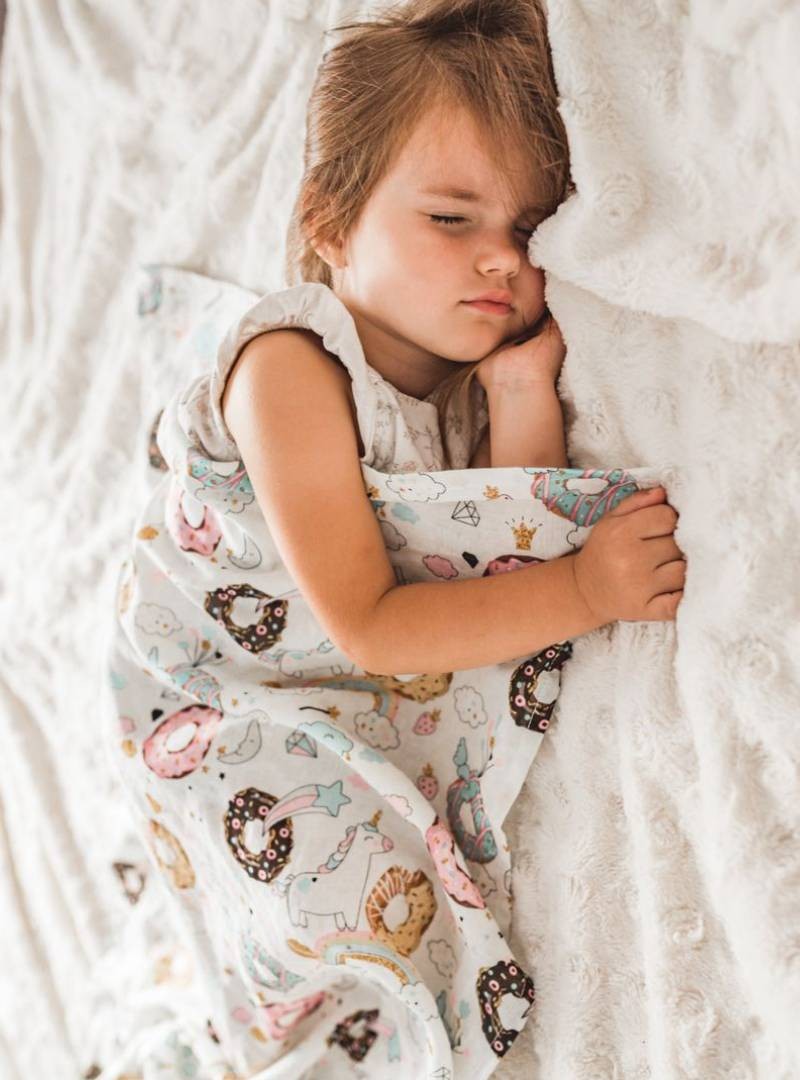 Otulacz bawełniany Sweet Donuts: 80x100 cm, 100% bawełna