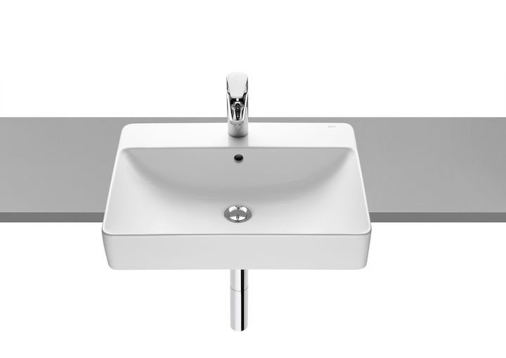 Darmowa Dostawa - Umywalka 55x42 cm prostokątna biała Roca Inspira A32753S000