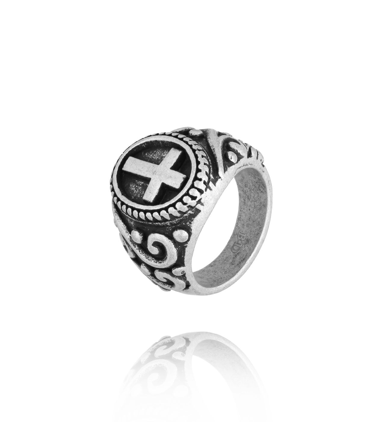 Sygnet męski z krzyżem PMITC0166 - By Dziubeka