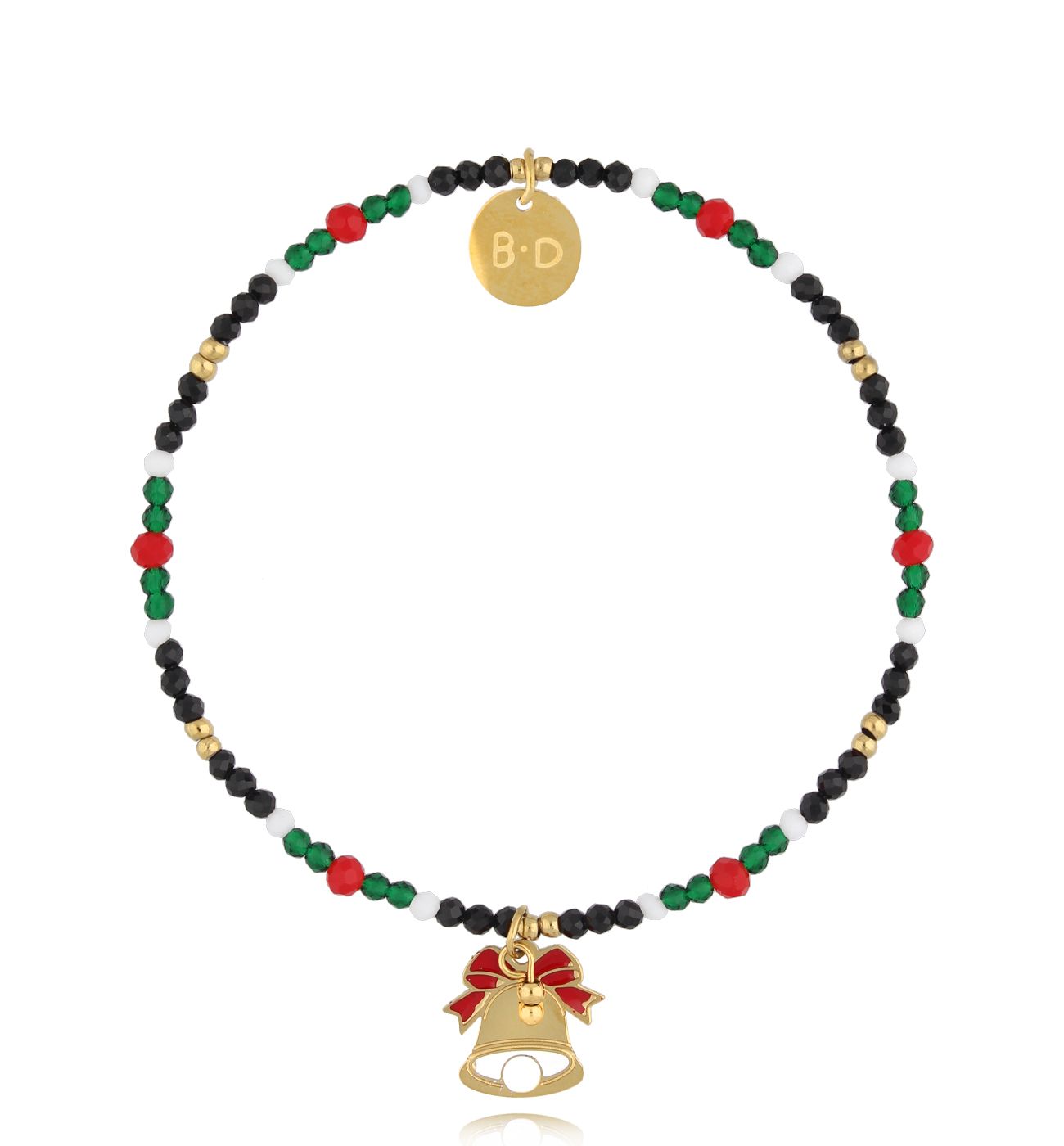 Bransoletka świąteczna z dzwoneczkiem All I Want - By Dziubeka