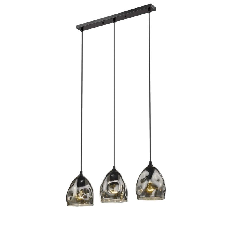 Lampa sufitowa Light Prestige Melt czarna wym: 137 x 61 x 15 cm 3xE27 x 40W 1 szt.