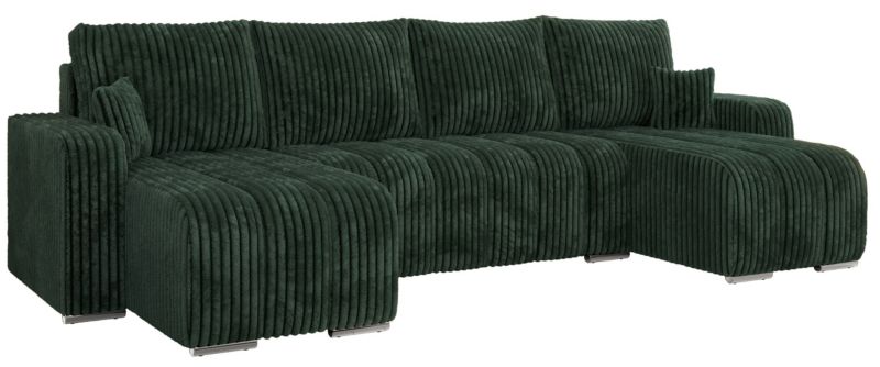 Narożnik MKS Meble KIRASSO U uniwersalny Zielony sztruks 1szt.