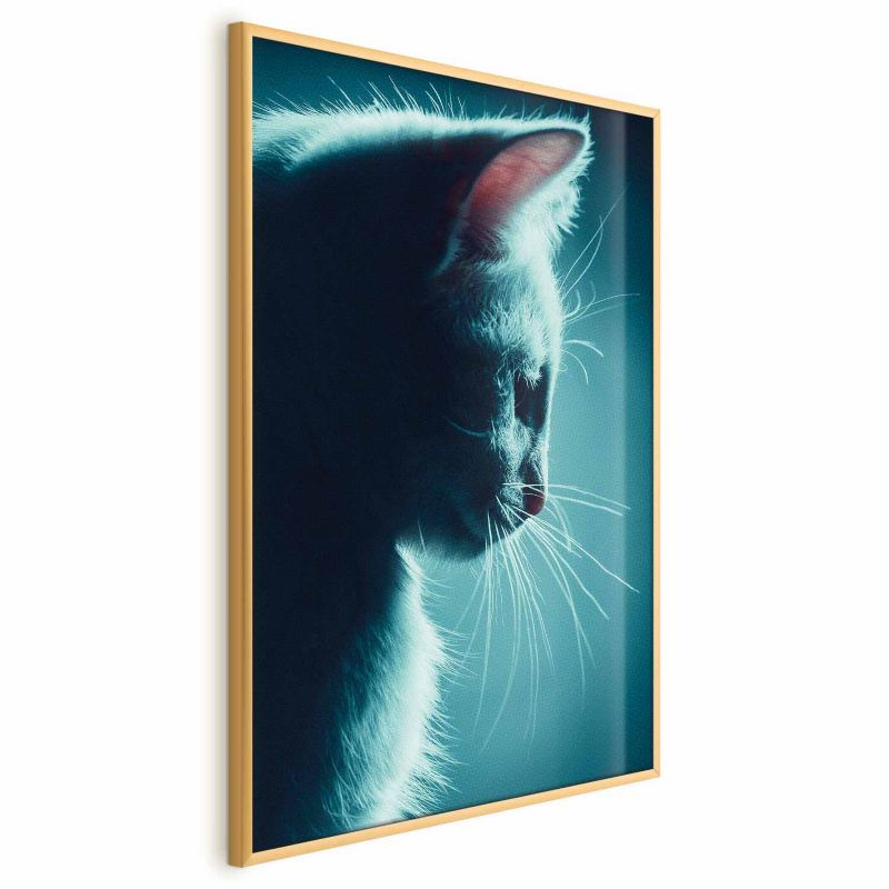 Plakat Artgeist Nocny włóczęga 40x60 cm z ramą złotą 1 szt