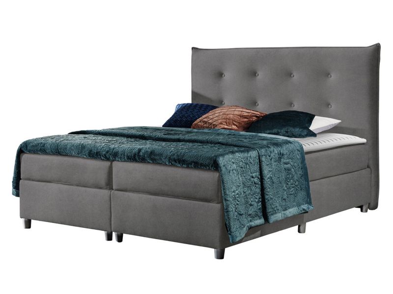 Łóżko kontynentalne MIRJAN 24 Prato 120x200 mysi szary 1 szt.