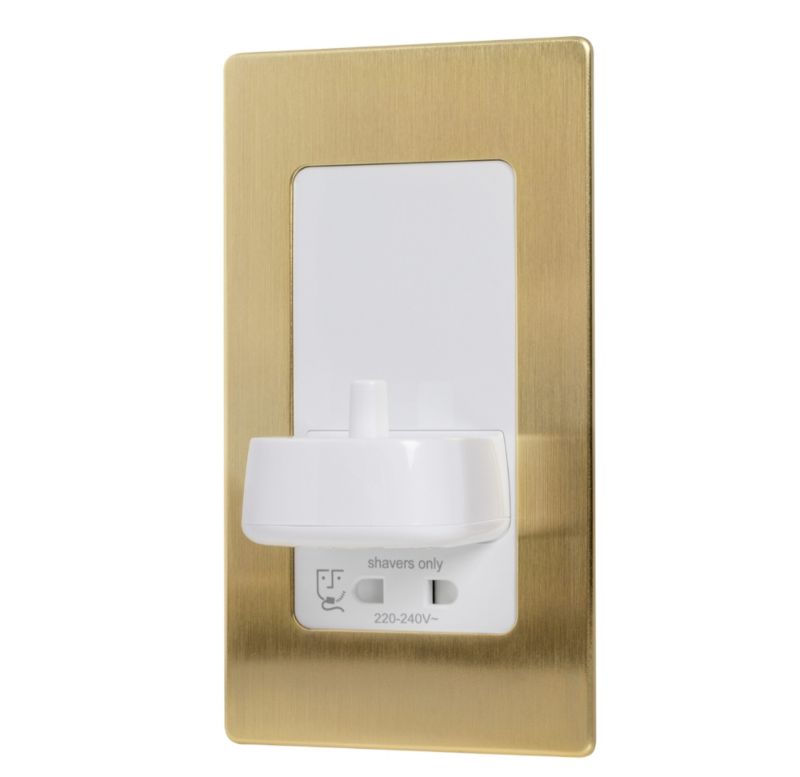 Płyta czołowa do ładowarki PV12P ProofVision do szczoteczki Oral-B/Braun mosiądz szczotkowany 1 szt.