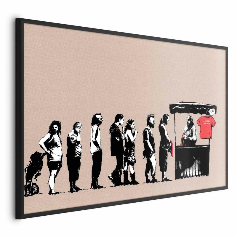 Plakat Artgeist Zniszczyć kapitalizm 30x21 cm z ramą czarną bez marginesu 1 szt