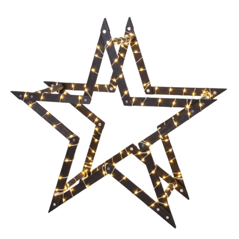 Gwiazda świąteczna 3D MODO24 składana CZARNA 189 cm ModoStar 1 szt.