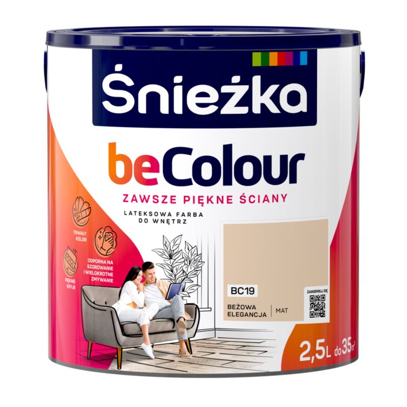 Farba Śnieżka Becolour beżowa elegancja 2,5 l