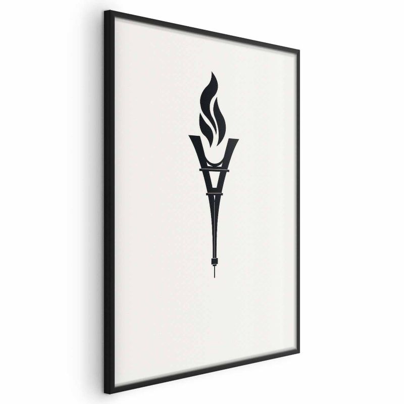 Plakat Artgeist Znicz olimpijski 40x60 cm z ramą czarną bez marginesu 1 szt
