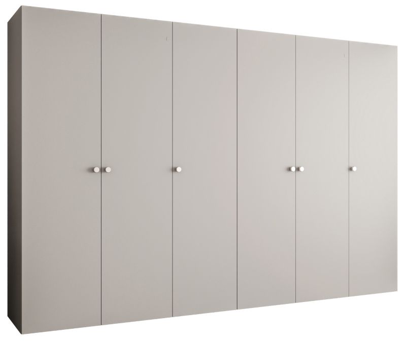 Szafa uchylna Abiks PARMA 1 300 wys. 202 cm Kaszmir + u. Srebrny 1 szt