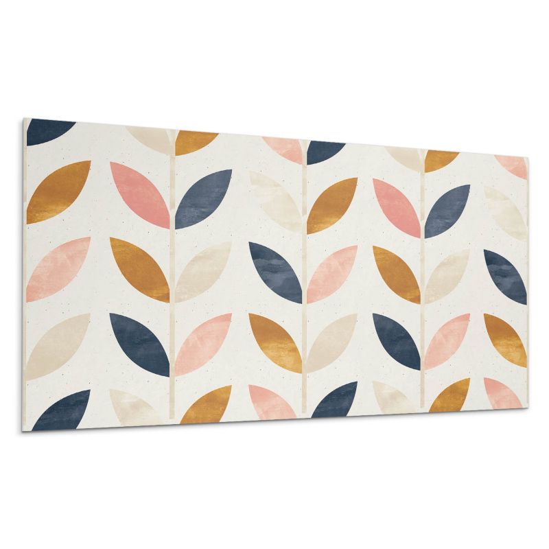 Panel samoprzylepny Wallfluent 100x50 cm Motyw liści w regularnych sekwencjach 1 szt.