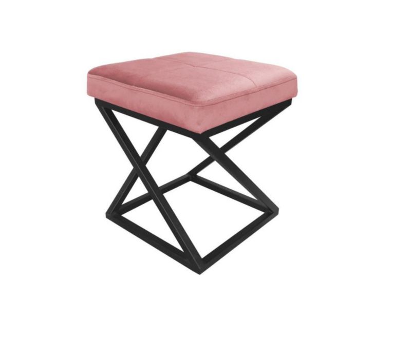 Pufa ZAZU 2 MG VELVET różowa ATOS 1 szt.