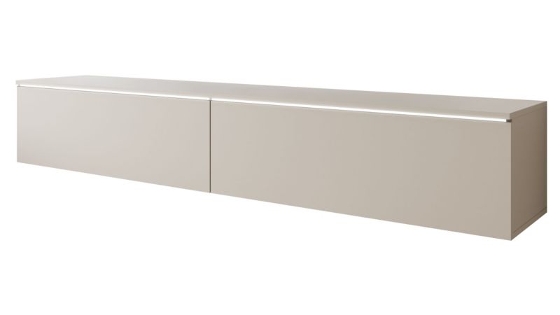 Szafka RTV MIRJAN 24 D 180 z oświetleniem LED kaszmirowy beż 1 szt.