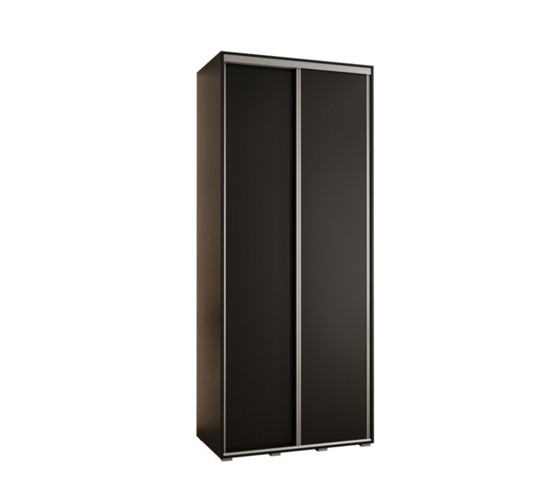 Szafa przesuwna Abiks CANNES 1 110 gł 45 czarny/czarny/srebrny 1szt.