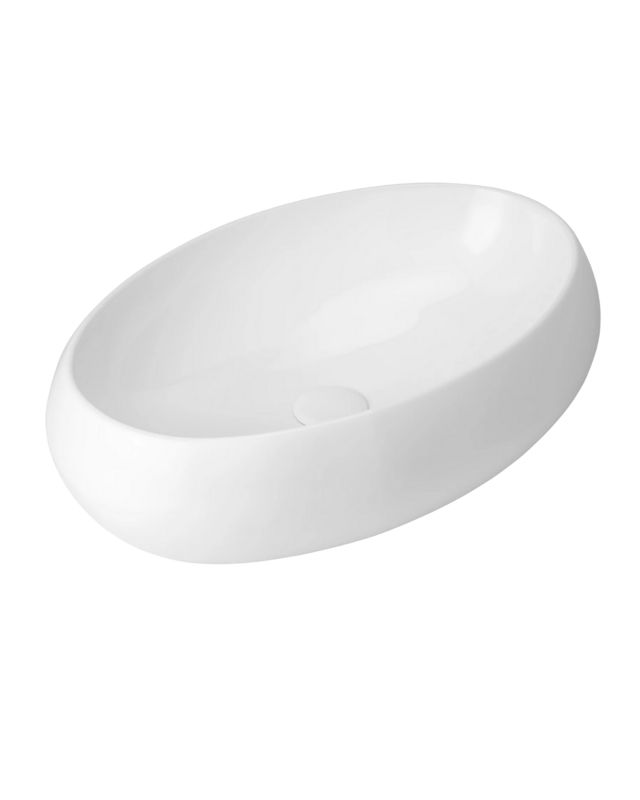 Umywalka nablatowa Uptrend LUNA biały połysk 1 szt.