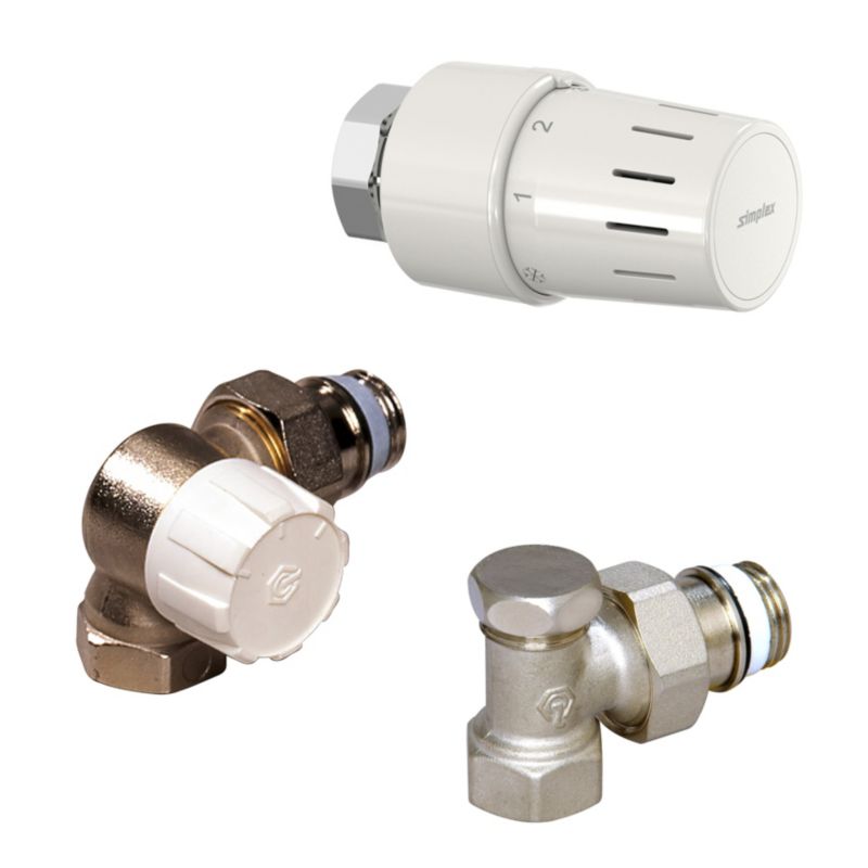 Zestaw termostatyczny osiowy lewy 1/2"