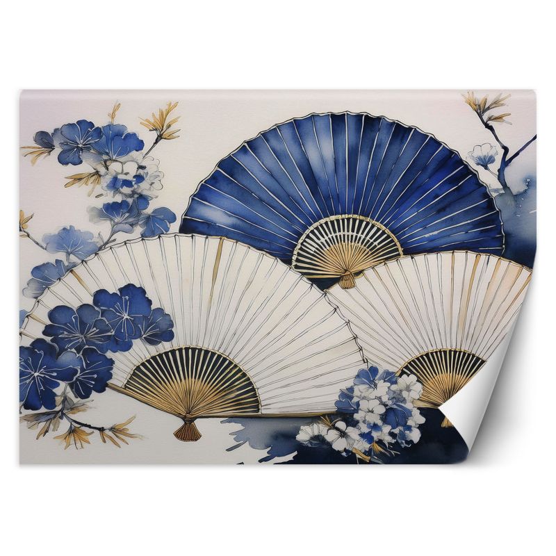 Fototapeta Feeby Japoński wachlarz niebieski 400x280 1 szt