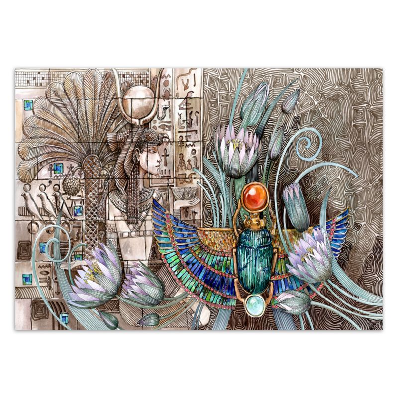 Fototapeta Feeby Egipt hieroglify skarabeusz 150x105 1 szt