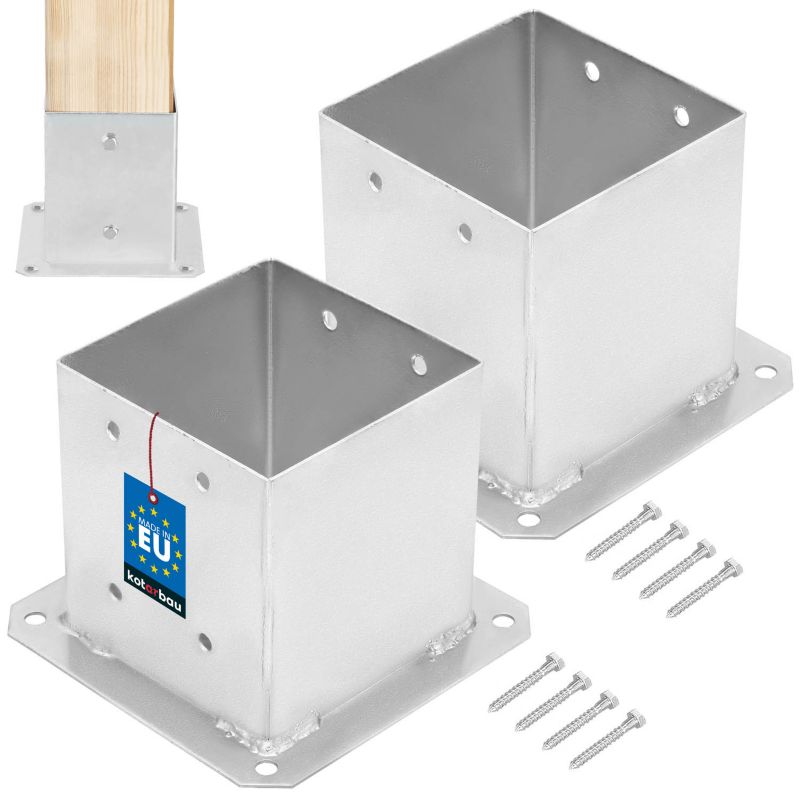 Podstawa słupa KOTARBAU przykręcana 140x140 mm 2 szt.