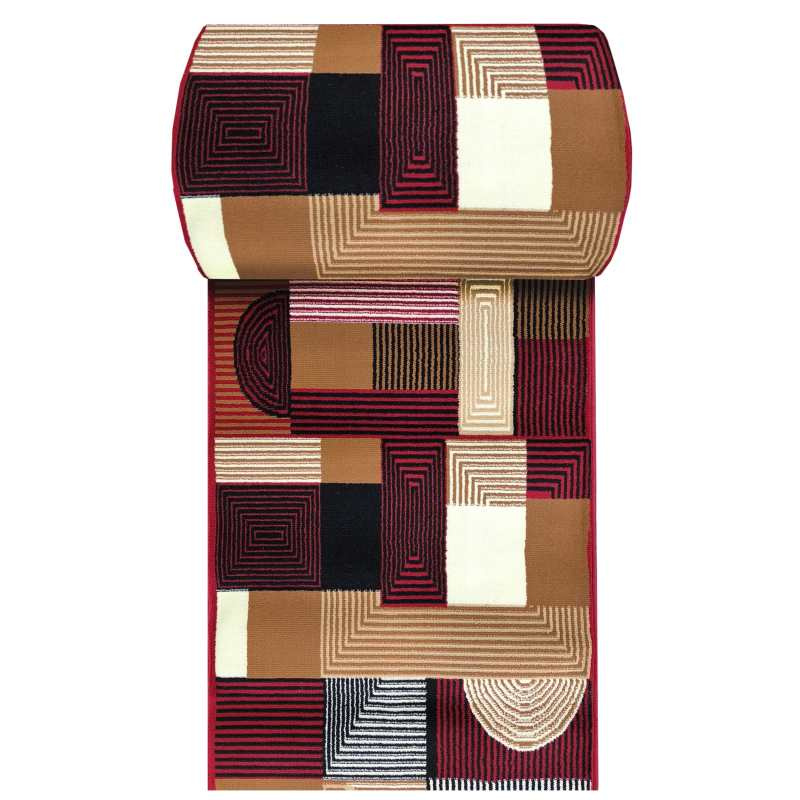 Chodnik BCF Anto 18 - czerwony - szerokość od 60 cm do 100 cm