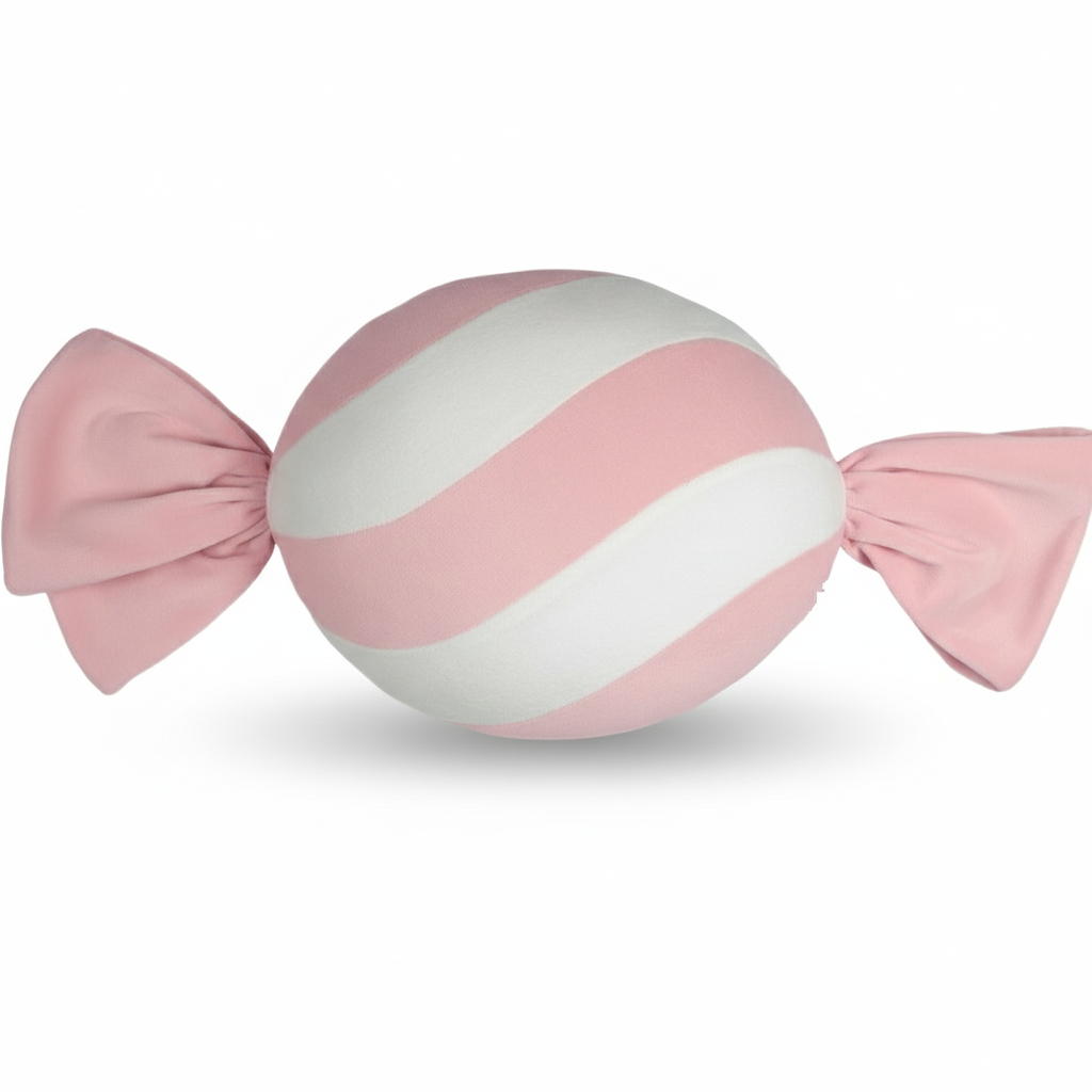 Dekoracyjna poduszka świąteczna cukierek różowy 50cm LU