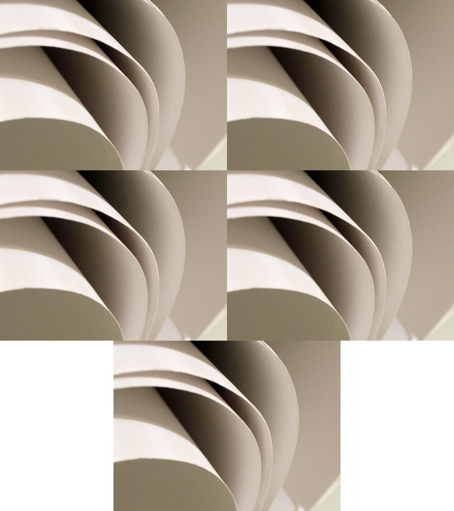 5x Brystol, B1, 250g/m2, biały