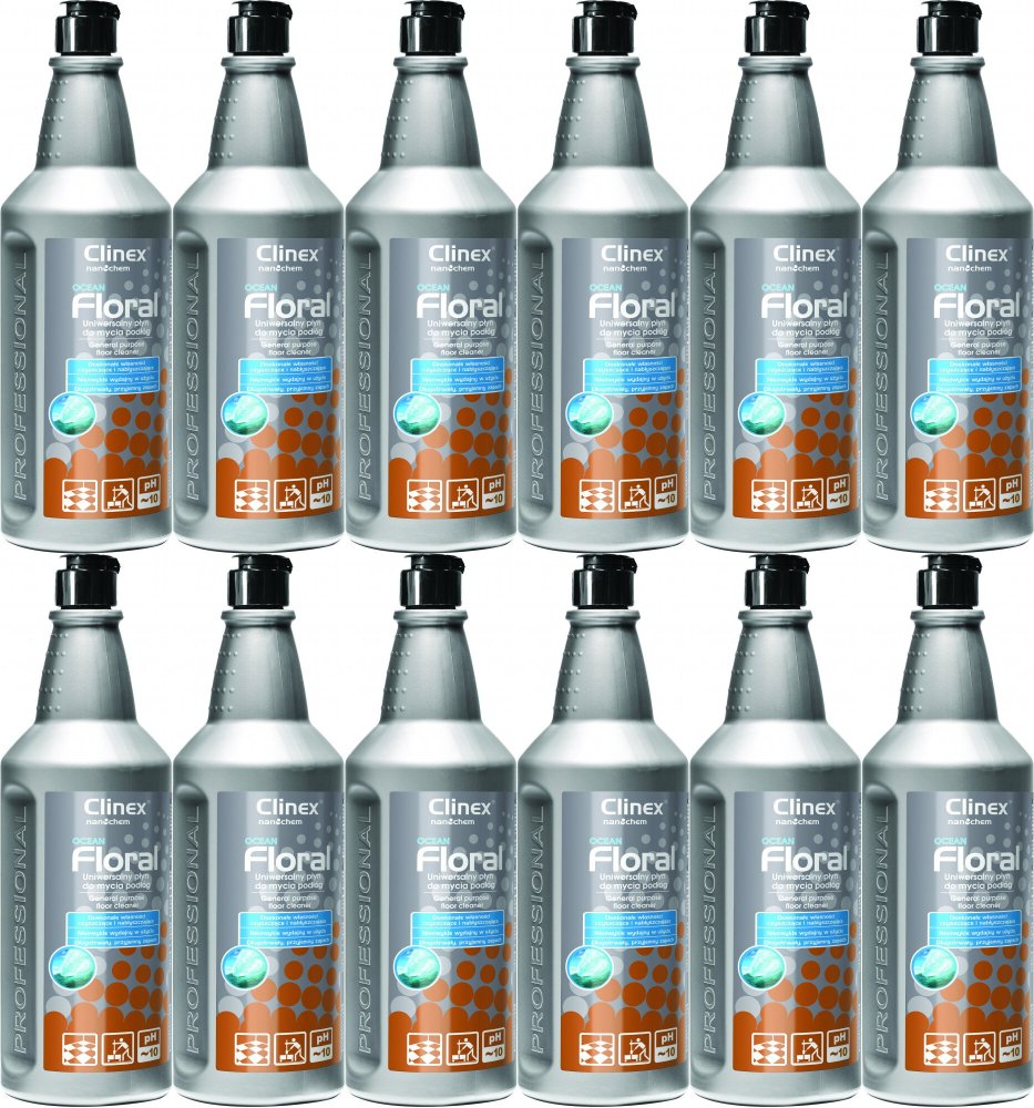 12x Płyn do podłóg Clinex Floral Ocean, 1l
