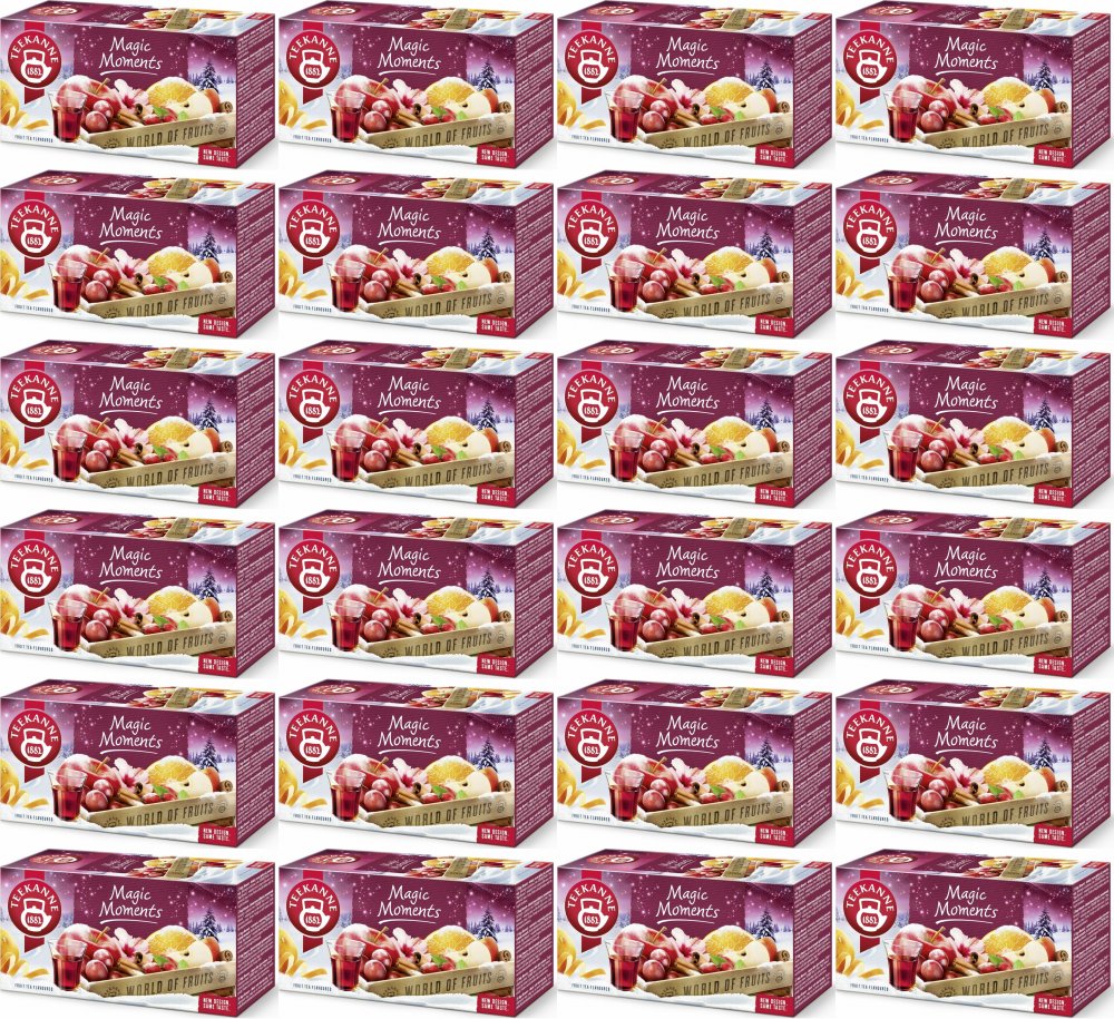 24x Herbata owocowa w torebkach Teekanne Magic Moments, 20 sztuk x 2.5g
