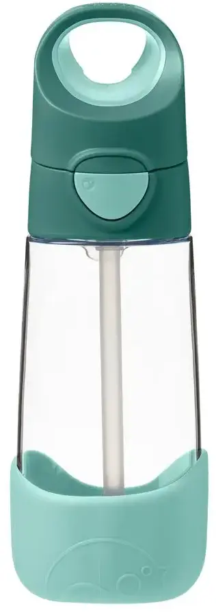 Bidon na wodę B.Box, ze słomką, tritan, 450ml, Emerald Forest