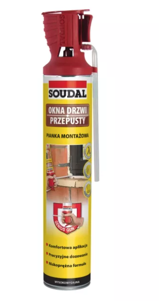 Piana montażowa Soudal Genius Gun 600 ml +25% gratis