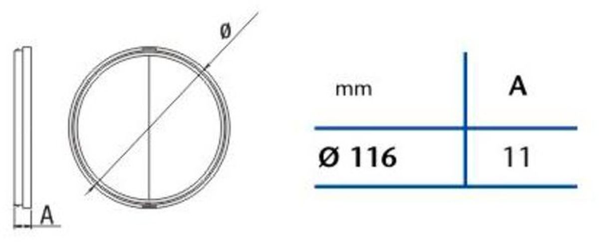 Cata zawór zwrotny do wentylatorów 12 cm 01920600