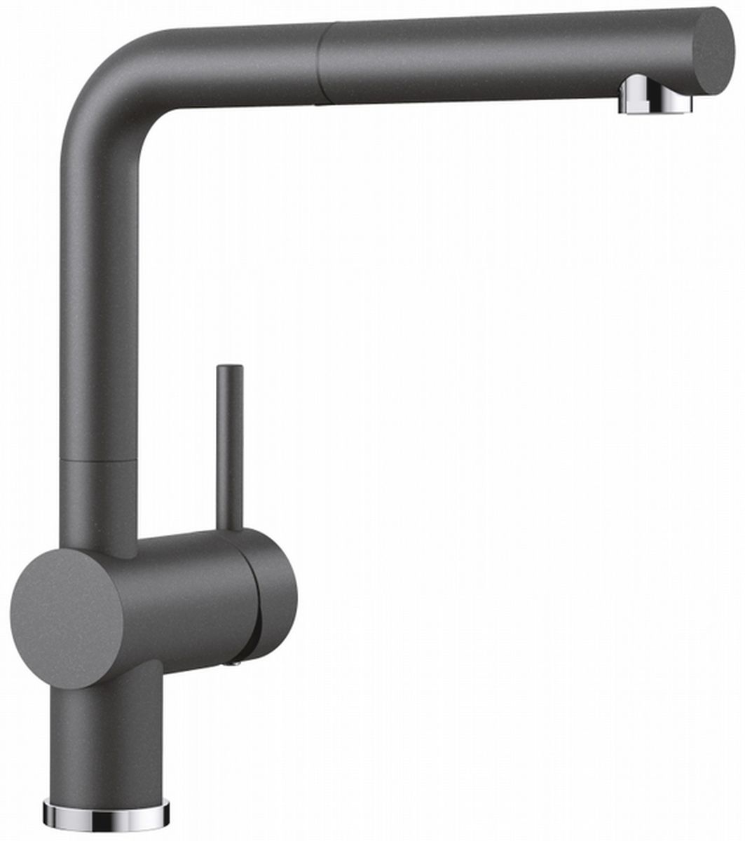 Blanco Linus-S bateria kuchenna stojąca z wyciąganą wylewką Silgranit antracyt 516688 - Wysyłka w 24h